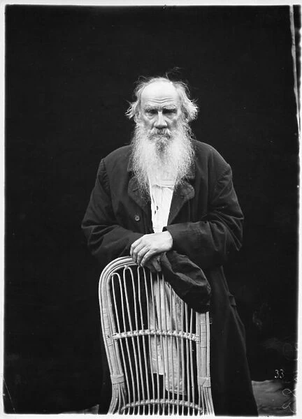 Leo Tolstoy, c. 1908 (b  /  w photo)