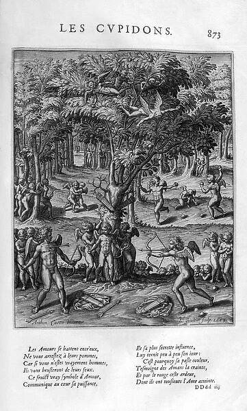 Les Cupidons (The Cupids), 1615 (engraving)