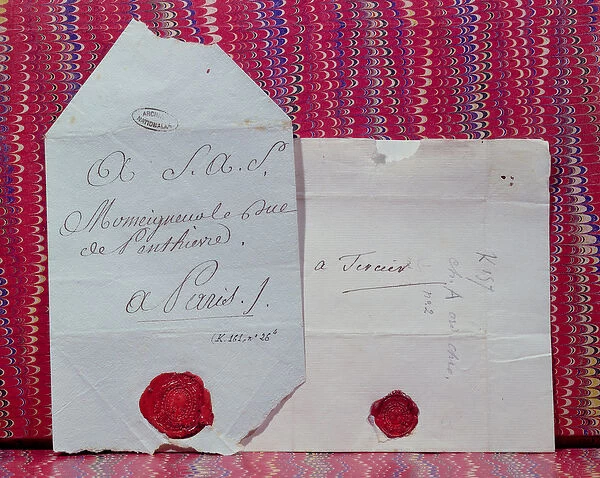 Lettres de cachet (Royal orders to exile or to put someone in jail)