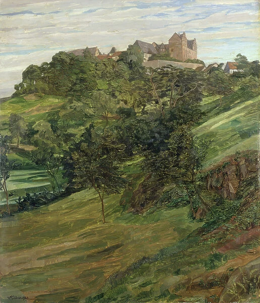 Lichtenberg Castle in Odenwald, 1900 (oil on canvas)