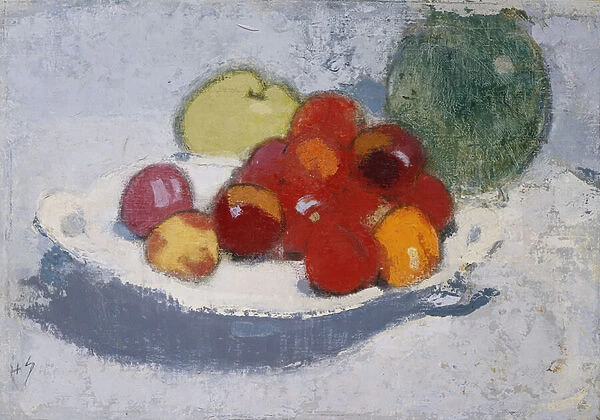 Still Life with Fruit, c. 1915 (oil on canvas)