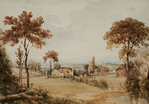 Little Bartyham, 19th century (Watercolour)