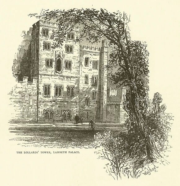 The Lollards Tower, Lambeth Palace (engraving)