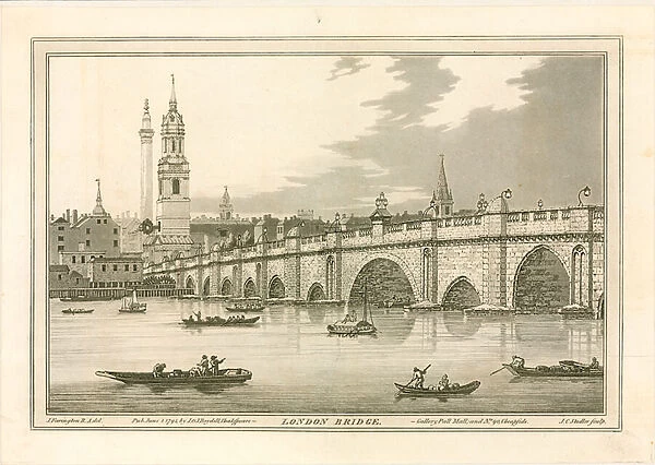 London Bridge, 1795 (engraving)