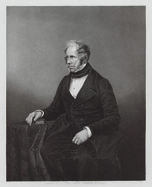 Lord Palmerston, British politician (engraving)