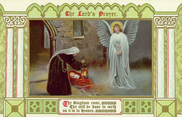 The Lord's Prayer (colour litho)