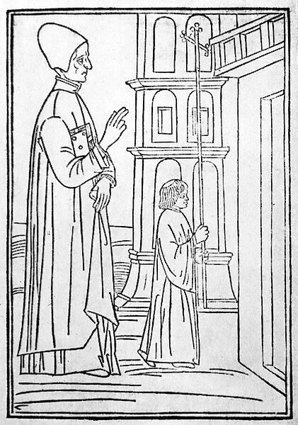 Lorenzo Giustiniani, frontispiece to Doctrina della Vita Monastica, 1494 (woodcut)