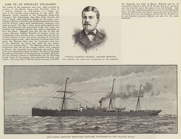 Loss of an Emigrant Steam-Ship (engraving)