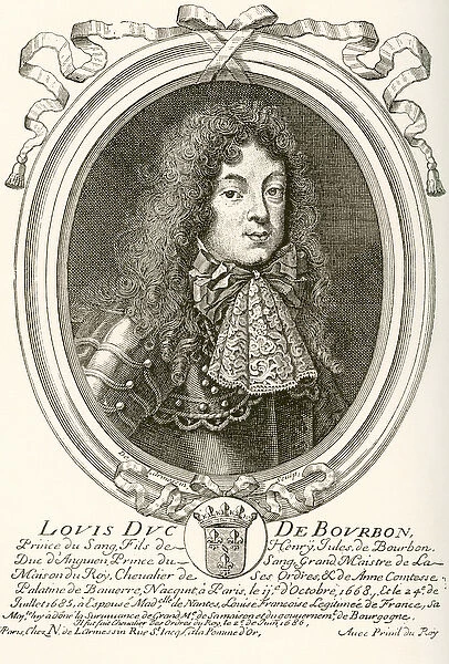 Louis de Bourbon, Prince of Conde, 1668 - 1710