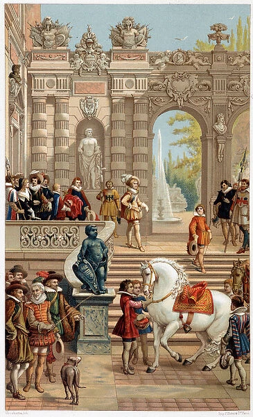 Louis XIII at the court, at the age of 13 - in '17th century - Institutions