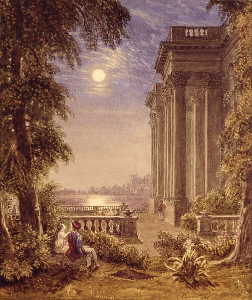 Lovers by Moonlight, 1831 (w  /  c)