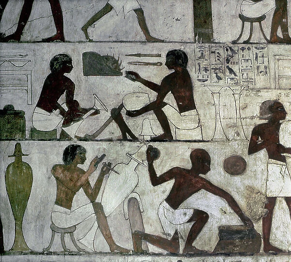 Luxor Thebes: Necropole of the Nobles, Tomb of Rekhmire, artisans