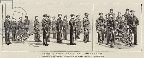 Machine Guns for Naval Volunteers (engraving)