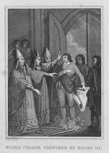 Magna Charta confirmed by Henry III (engraving)