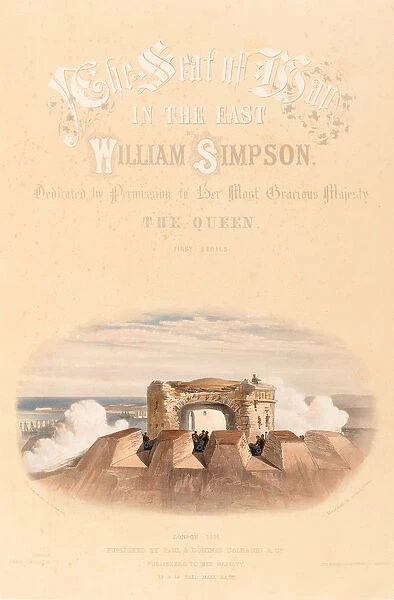 Malakoff or round tower, c. 1855 (lithograph, coloured tinted)