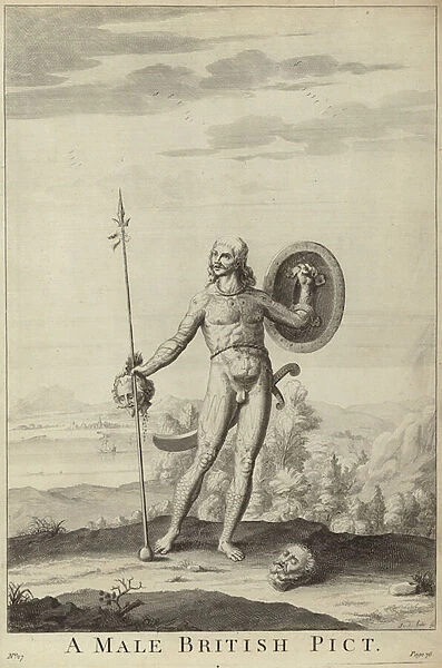 A Male British Pict (engraving)