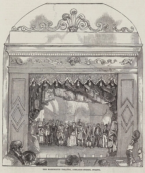 The Marionette Theatre, Adelaide-Street, Strand (engraving)