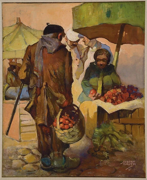 Market, Nice, France, 1931 (oi on canvas)