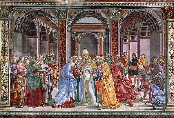 Marriage of the Virgin, 1486-90 (fresco)