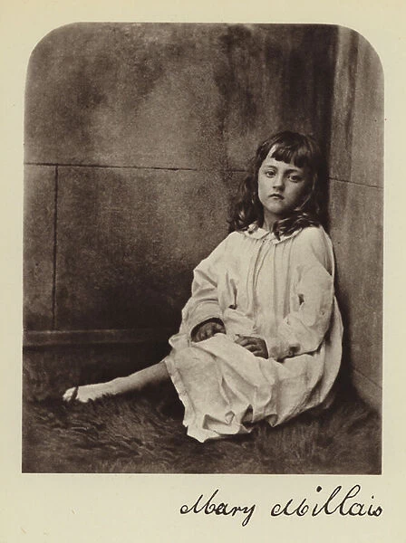 Mary Millais, daughter of John Millais (b  /  w photo)