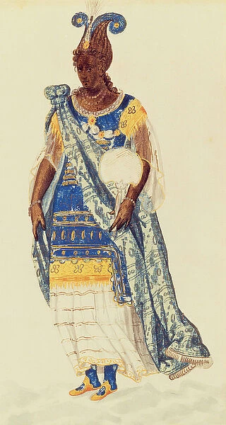 Masquer: a Daughter of Niger, c. 1608 (w  /  c on paper)