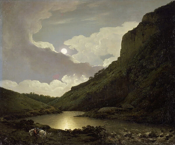 Matlock Tor by Moonlight, c. 1777-80 (oil on canvas)