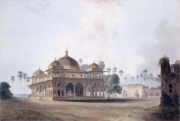 The Mausoleum of Makhdum Shah Daulat, Maner, Bihar, c. 1788-1796 (pencil, pen and grey ink