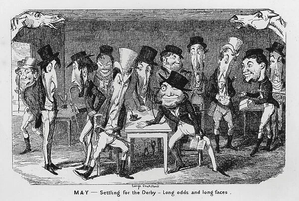 May, Settling for the Derby, Long odds and long faces (engraving)