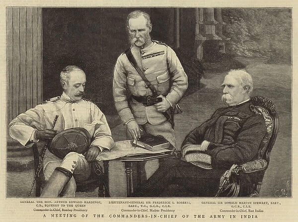 A Meeting of the Commanders-in-Chief of the Army in India (engraving)