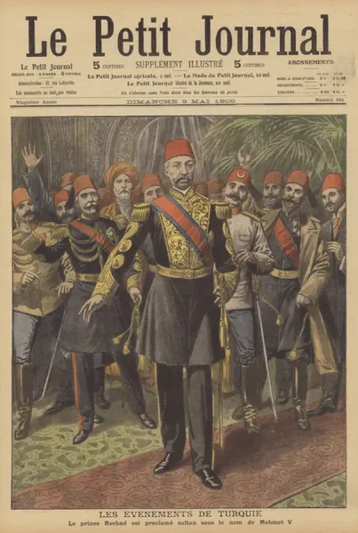 Mehmed V Proclaimed Sultan of the Ottoman Empire Print, Art