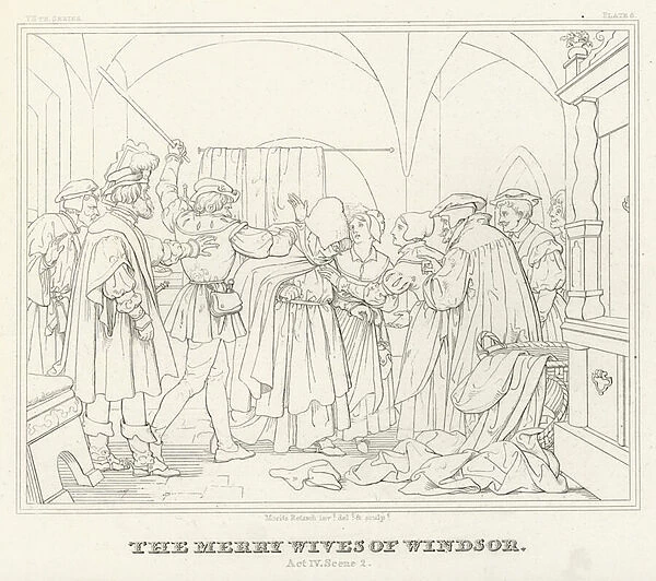 The Merry Wives of Windsor, Act IV, Scene 2 (engraving)