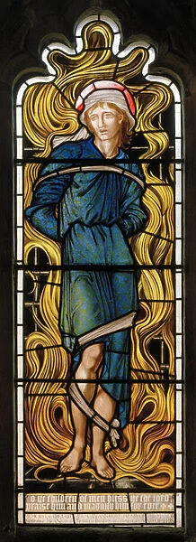Meshach, The Fiery Furnace, West Window, 1870 (stained glass)