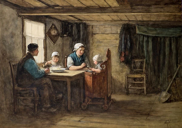 The Mid-day Meal, 19th century (w  /  c)
