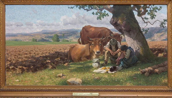 Midday, Lunch Time, 1900 (oil on canvas)