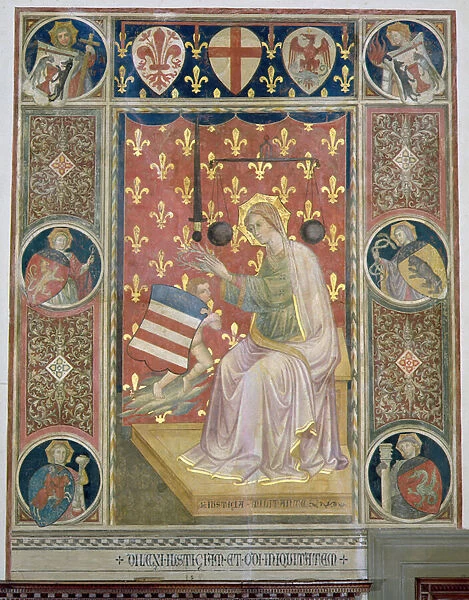 Militant Justice, from the Salone del Consiglio (Council Chamber) 1416-17 (fresco