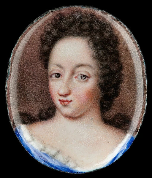 Miniature of Queen Ulrika Eleonora the Elder of Sweden, 1690 (oil on copper)