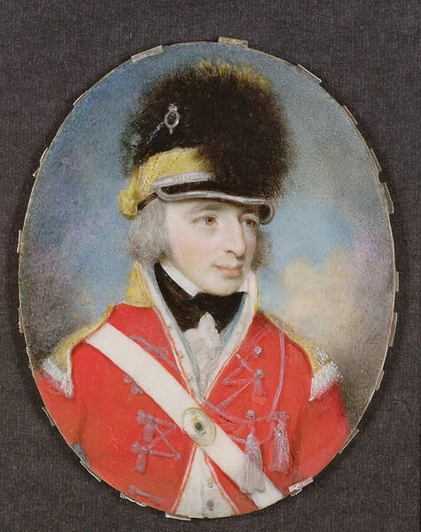 Miniature of an unknown officer, c. 1797