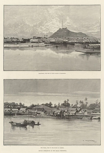 Mining Operations in the Malay Peninsula (engraving)