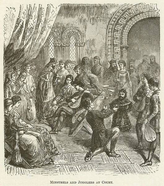 Minstrels and Jugglers at Court (engraving)