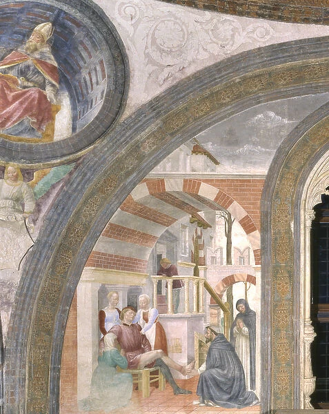 The miracle of the foot, 1462-68 (fresco)