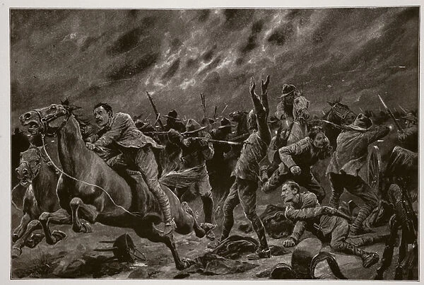 The Mishap to the Victorians at Wilmansrust, June 12, 1901 (litho)