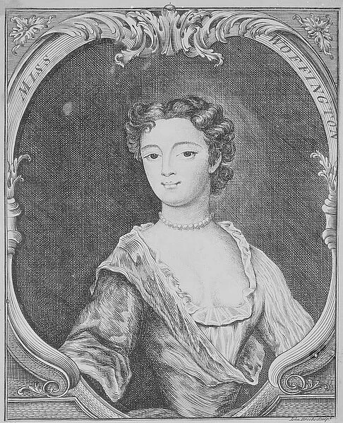 Miss Margaret Woffington, 1740 (engraving)