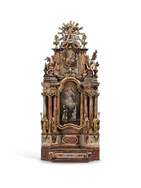 Model of the high altar of St. Peters Abbey, Salzburg, c. 1777 (wood)