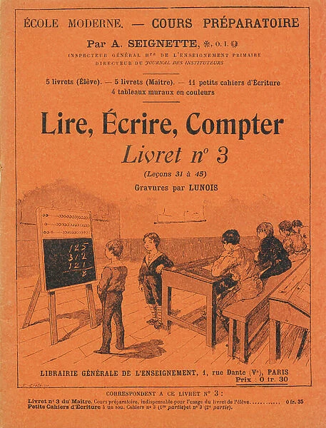 Modern school, preparatory course, c.1902 (engraving)