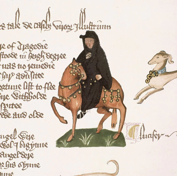 The Monk, detail from The Canterbury Tales, by Geoffrey Chaucer (c