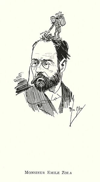 Monsieur Emile Zola (litho)