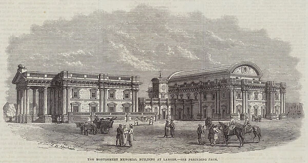 The Montgomery Memorial Building at Lahore (engraving)