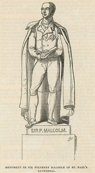 Monument to Sir Pulteney Malcolm (engraving)