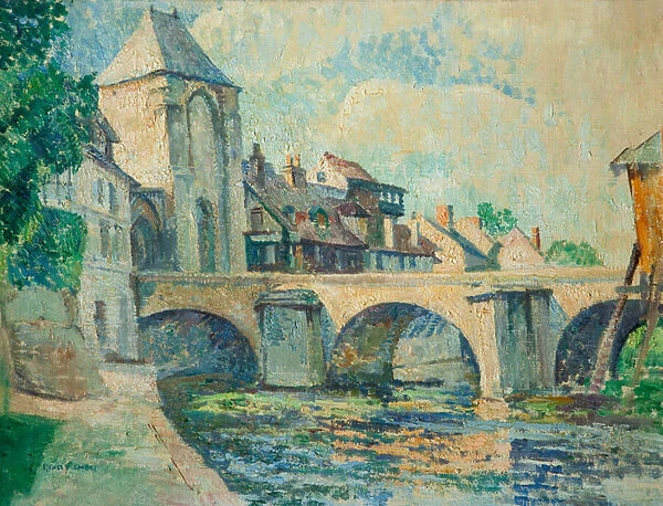 Moret-sur-Loing (oil on canvas)