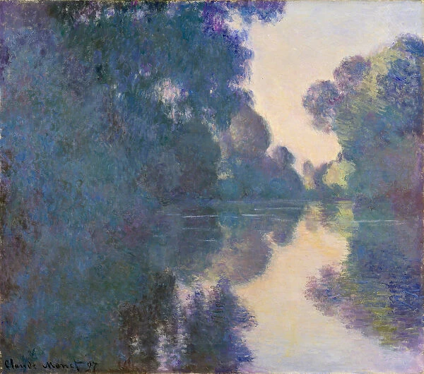 Morning on the Seine near Giverny, 1897 (oil on canvas)